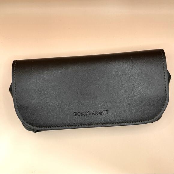 Giorgio Armani "Frames of Life" Glasses Case Brown designer accessory - Picture 1 of 5
